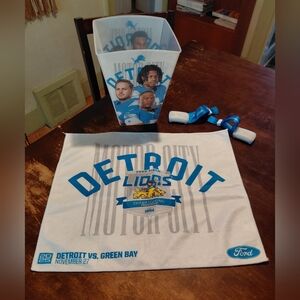 Detroit Lions souvenir items from Thanksgiving Day